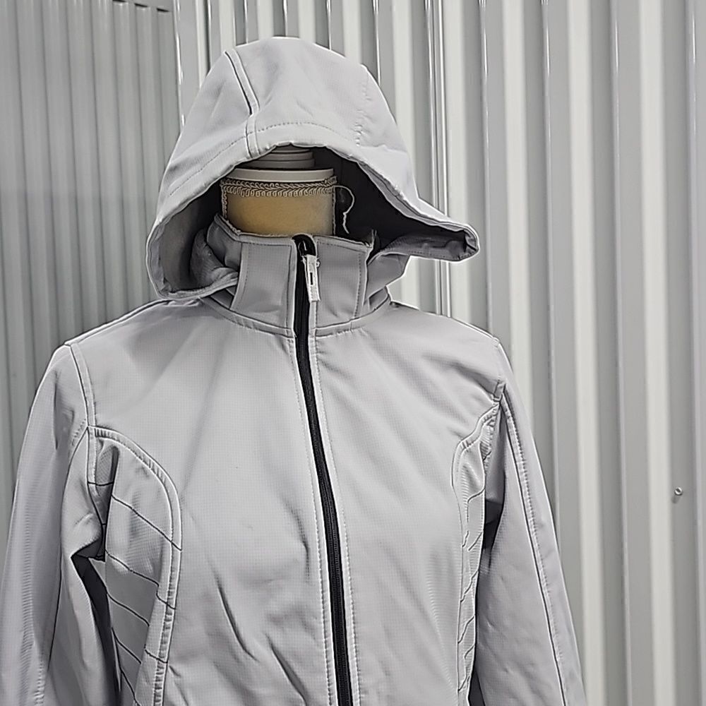 Free Country Aeris II Super Softshell Jacket, Gray, Size Medium - Picture 7 of 15